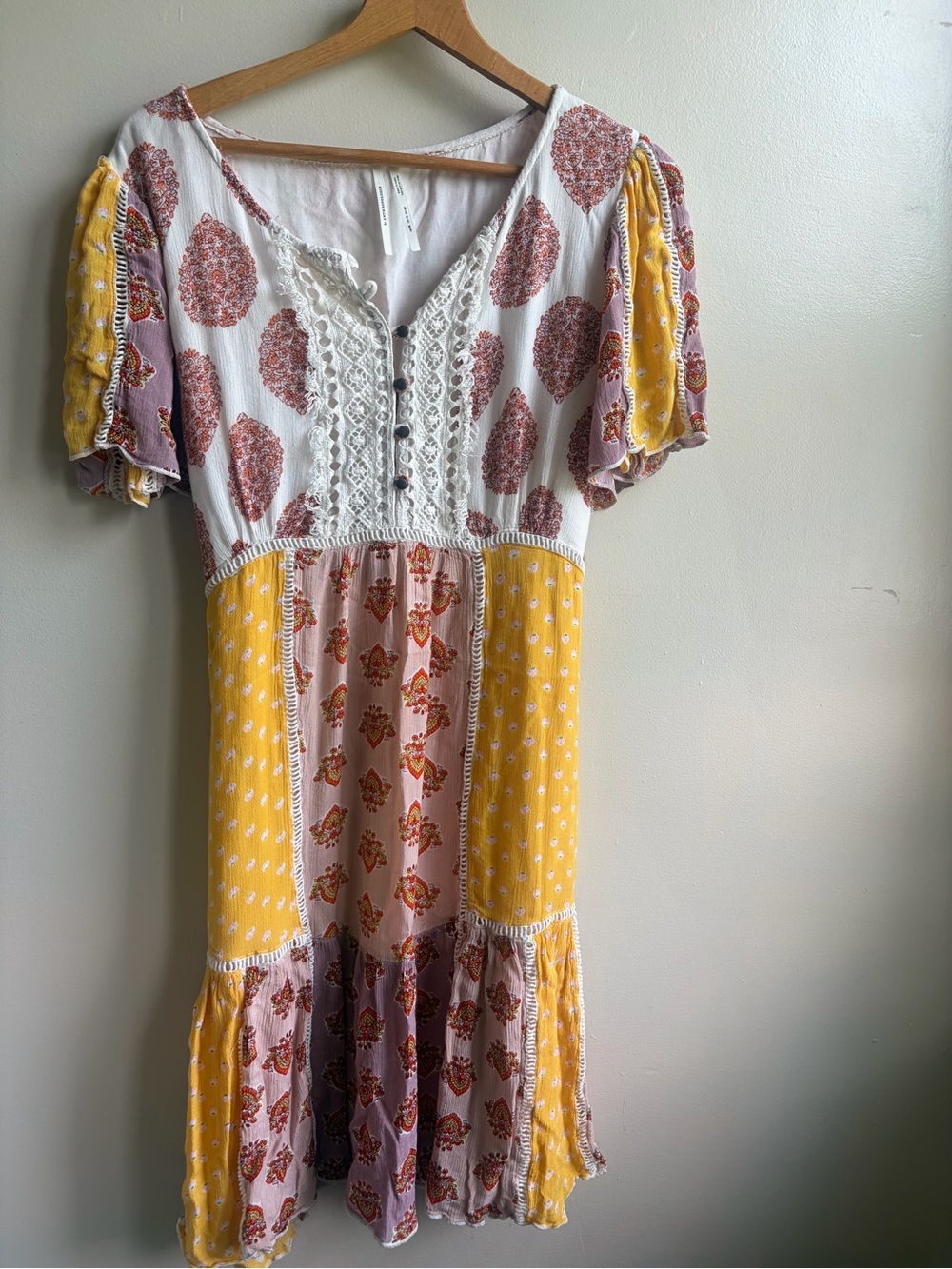 Anthropologie Patchwork Midi Dress